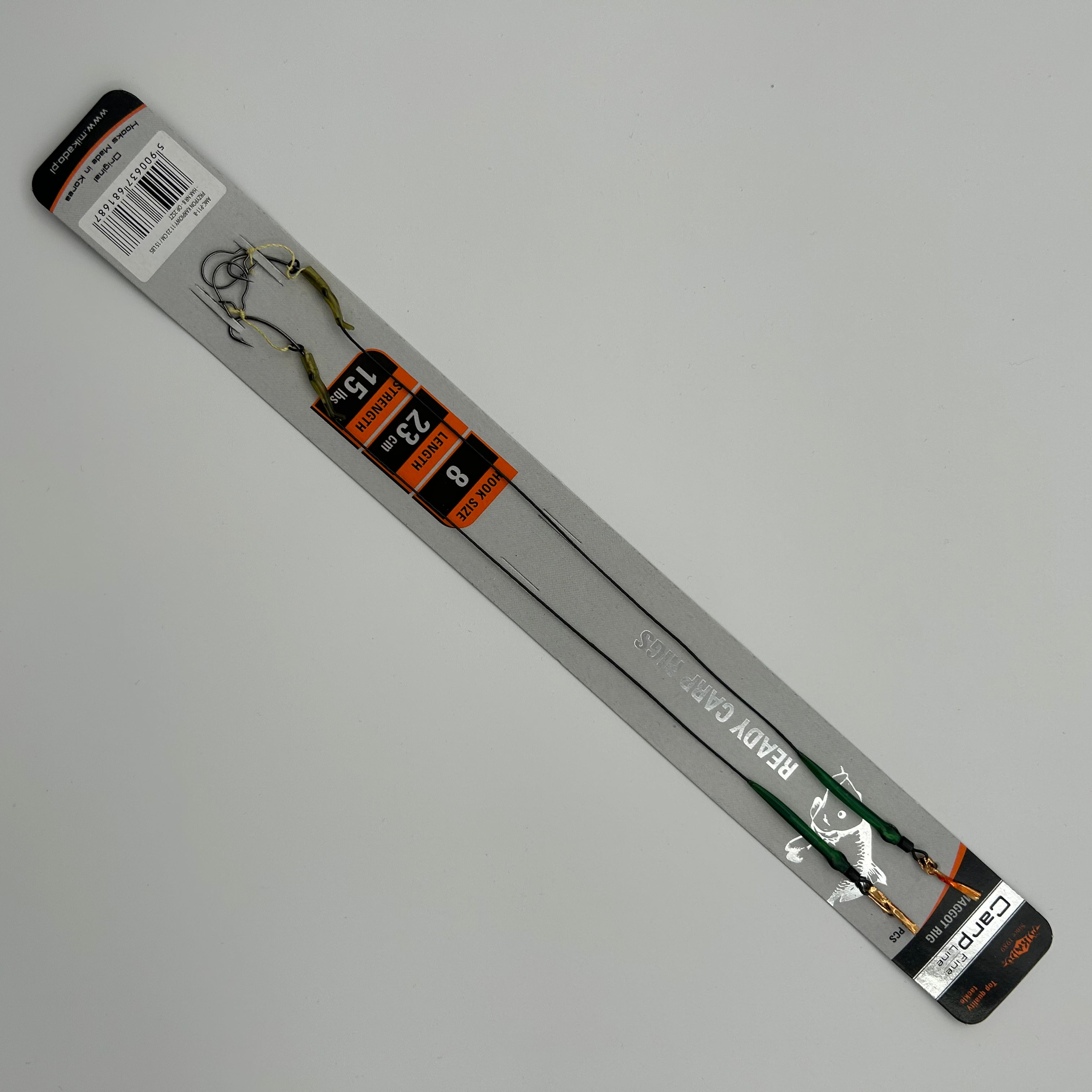 Mikado Carp Fine Line Vorfach Haken Maden Maggot Rig 2 Stk.