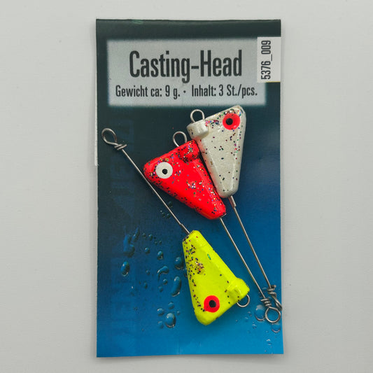 Jenzi Weitwurf Bleikopf Casting Heads 3 Stk.