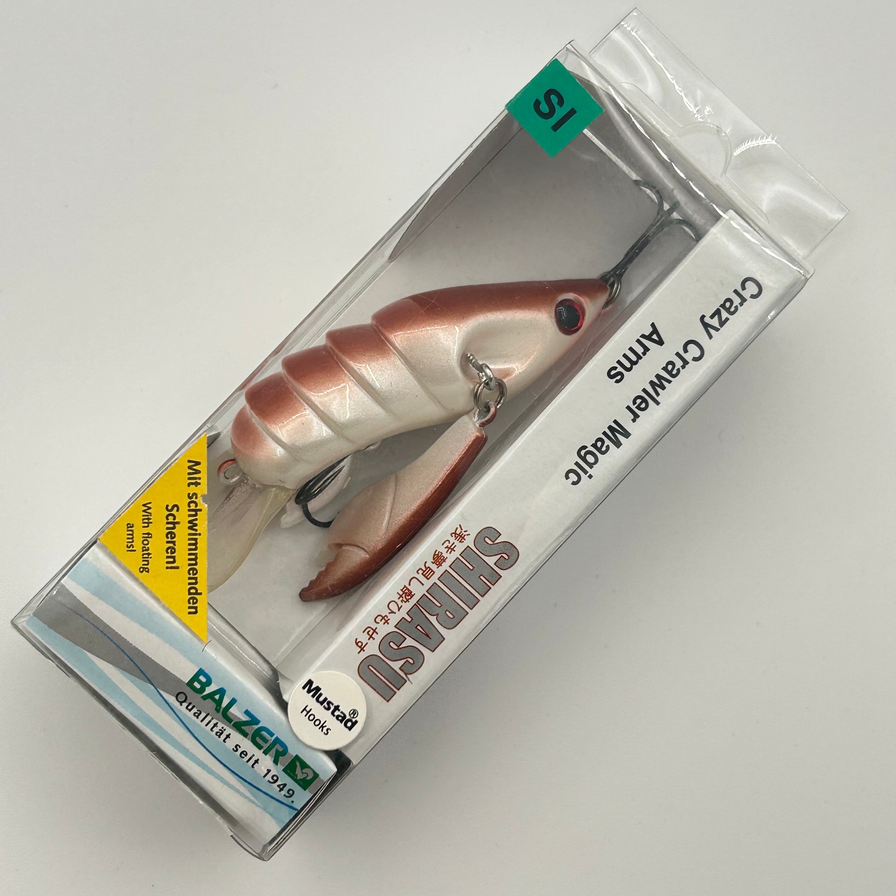 Balzer Crazy Crawler Magic Arms Wobbler / Kunstköder mit Drillingshaken