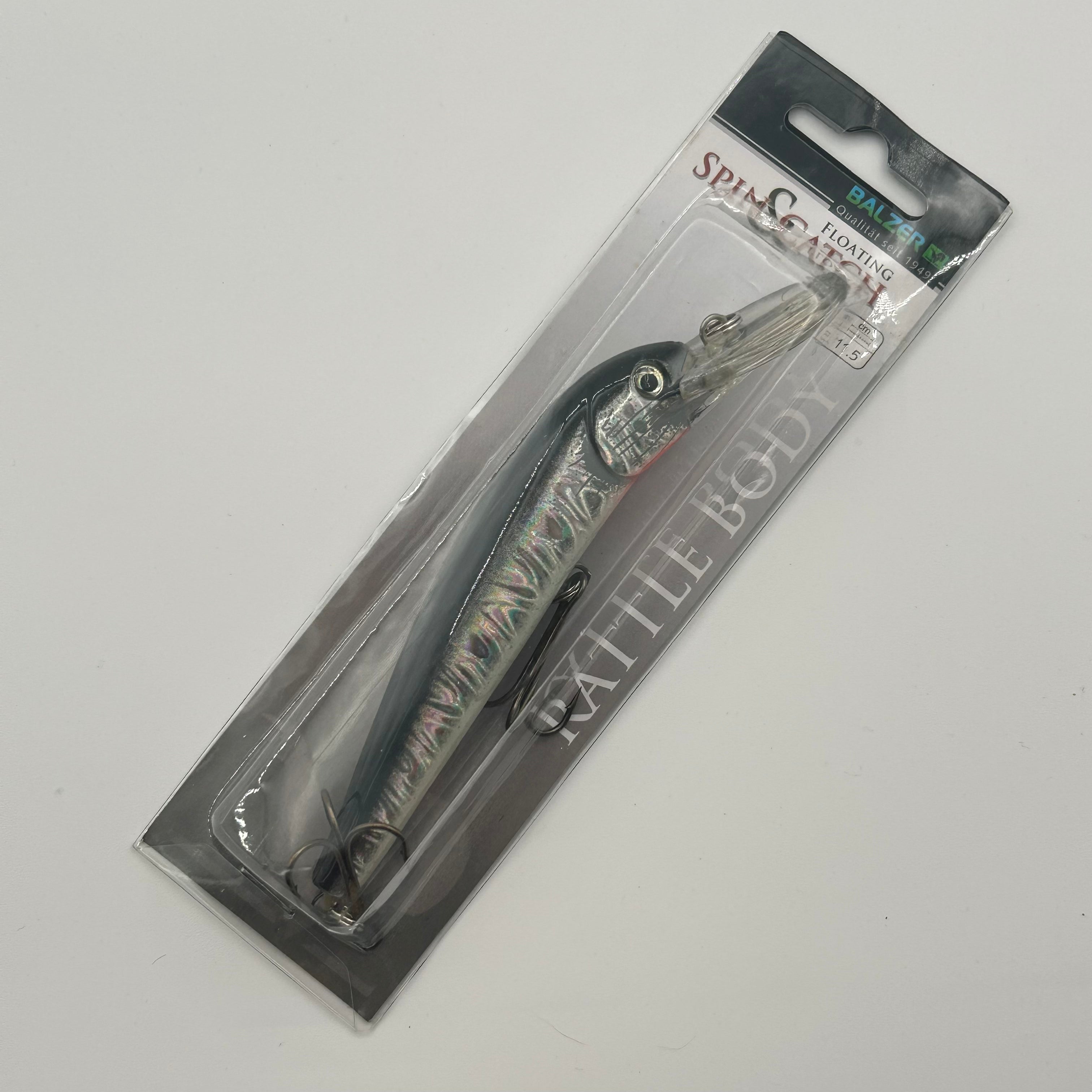 Balzer Spin & Catch Rattle Body Wobbler / Kunstköder mit Drillingshaken 18g