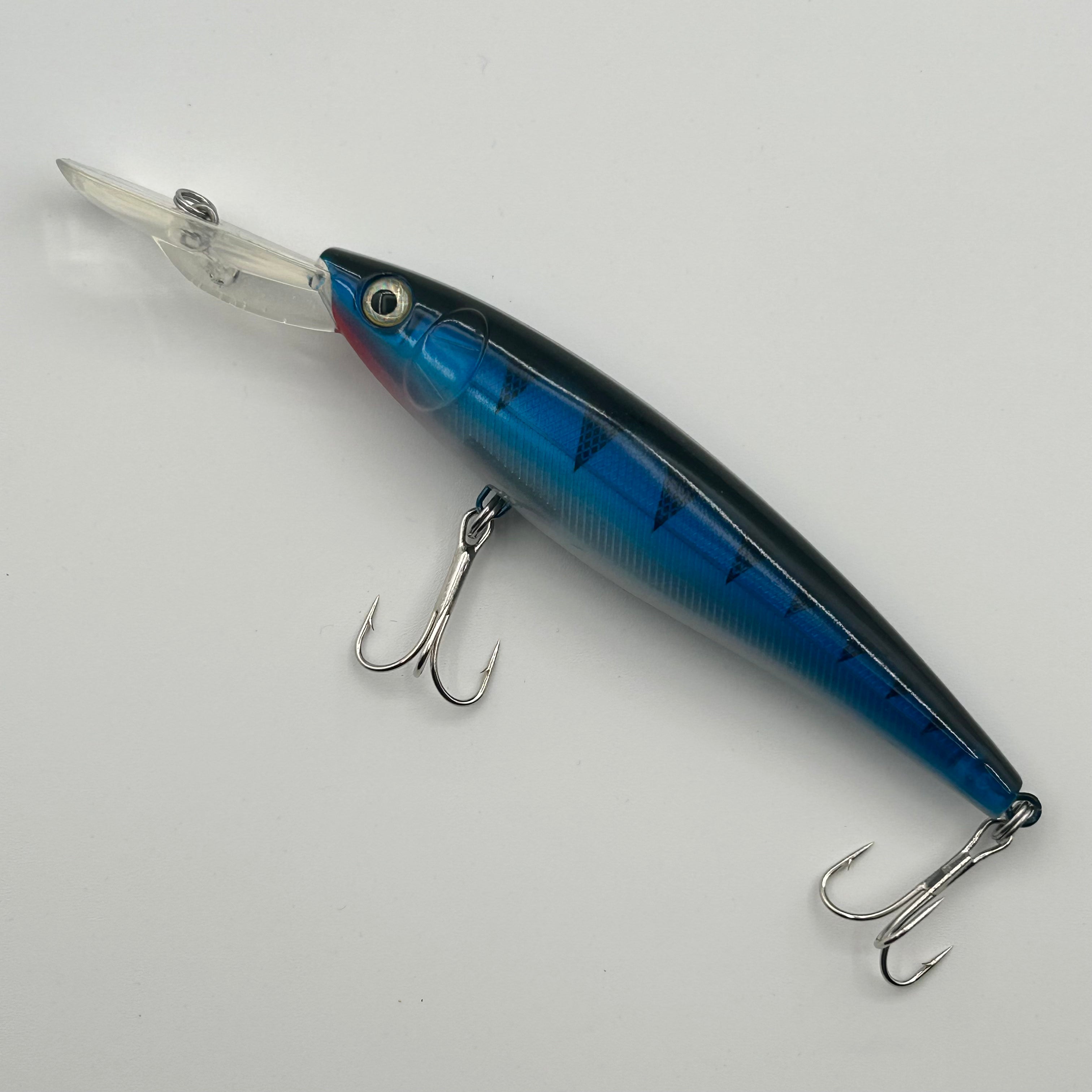 Zebco Troublemaker Wobbler / Kunstköder mit Drillingshaken schwarz/blau