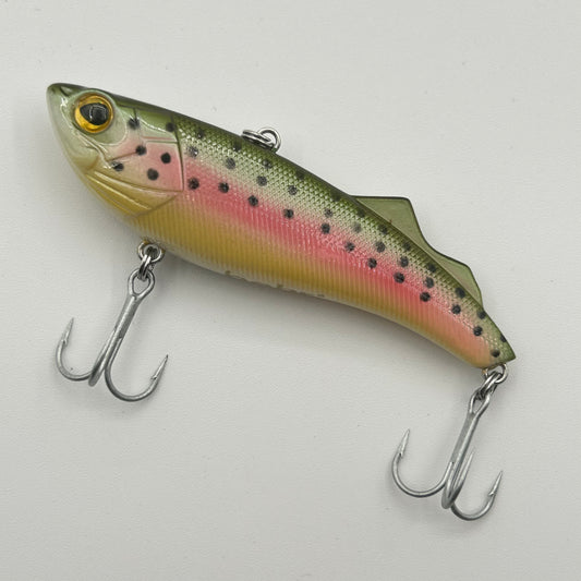 Behr Jerkbait Wobbler / Kunstköder mit Drillingshaken pink/weiß