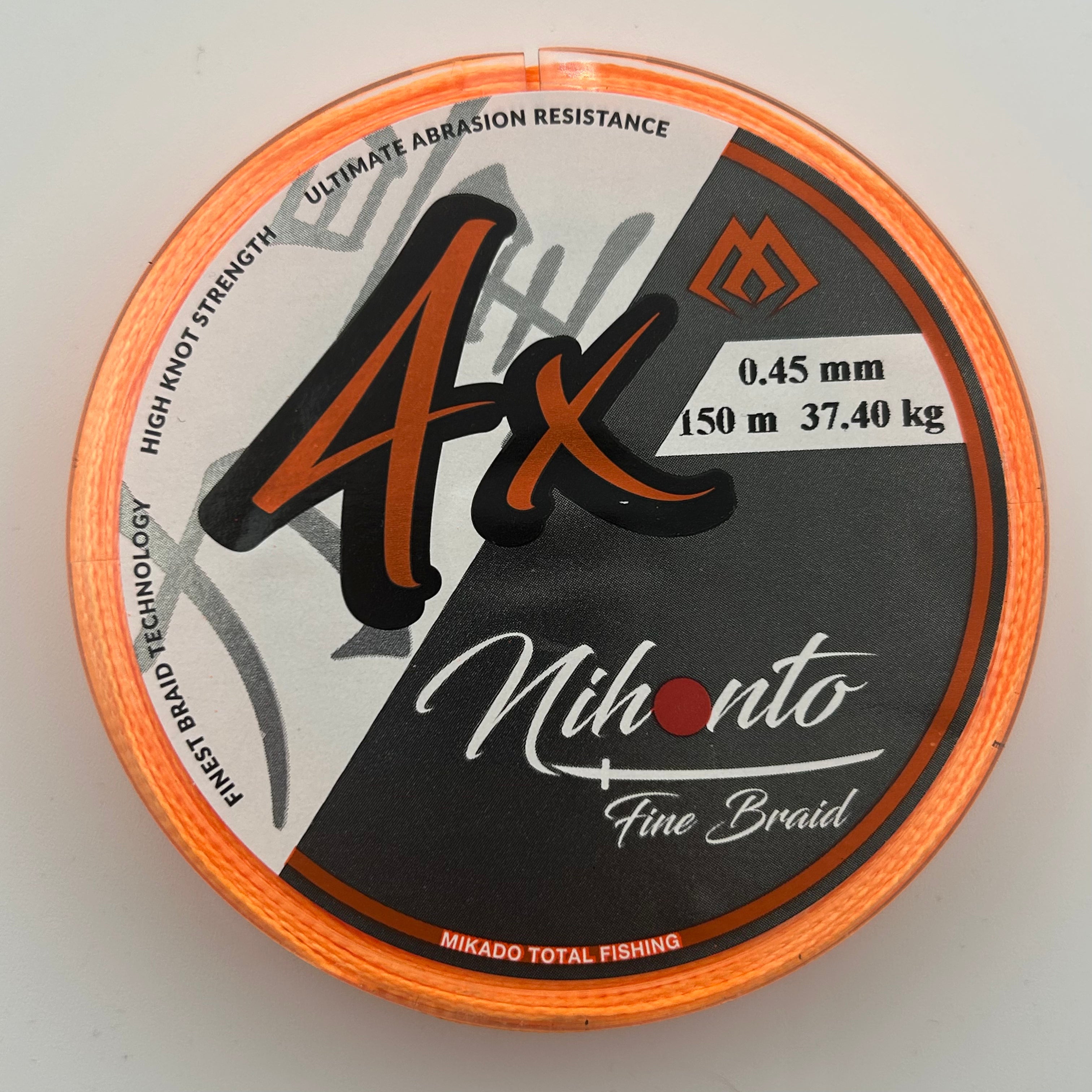 Mikado Mihonto Fine Braid 4x Schnur orange