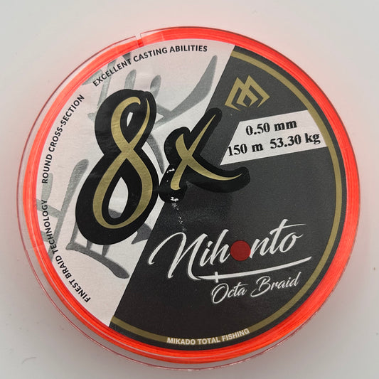 Mikado Mihonto Octa Braid 8x Schnur orange