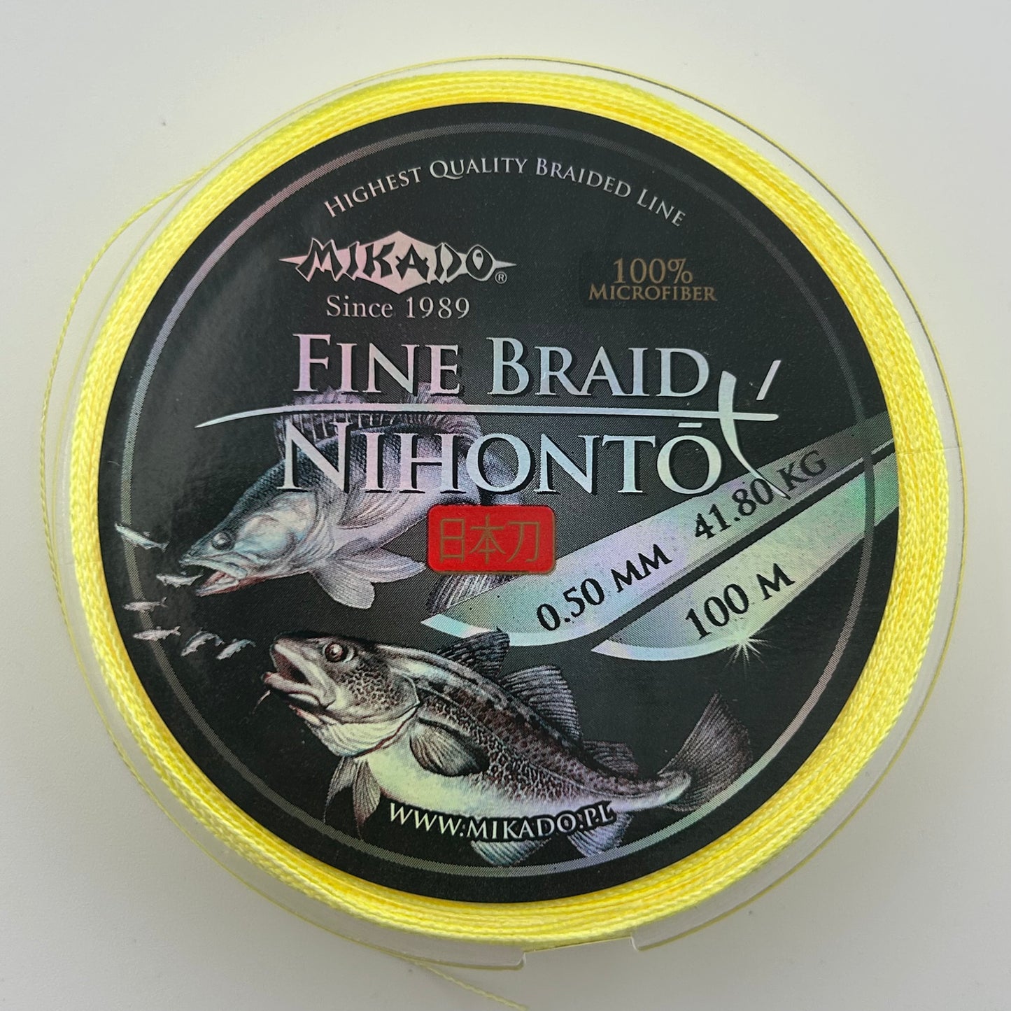 Mikado Mihonto Fine Braid Schnur gelb