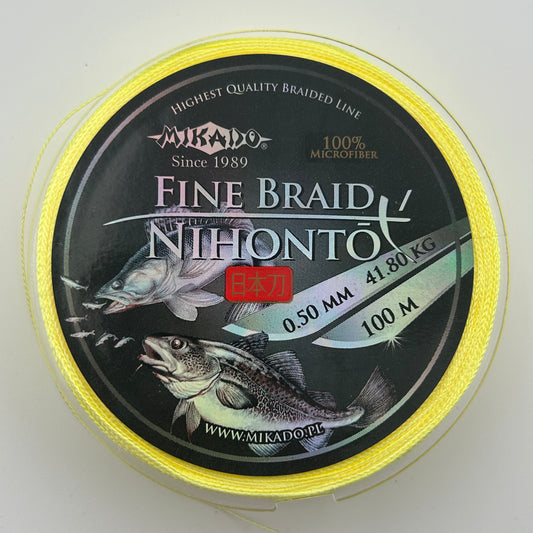 Mikado Mihonto Fine Braid Schnur gelb