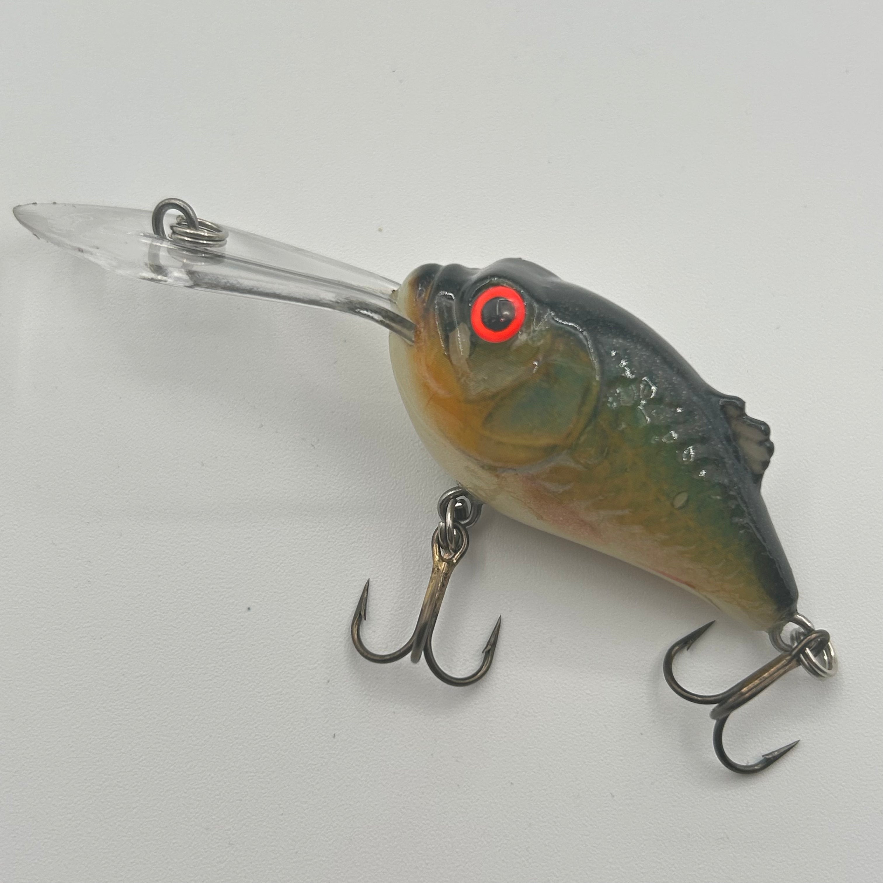 Salmo Butcher 5S Wobbler / Kunstköder mit Drillingshaken braun/weiß 7,5g