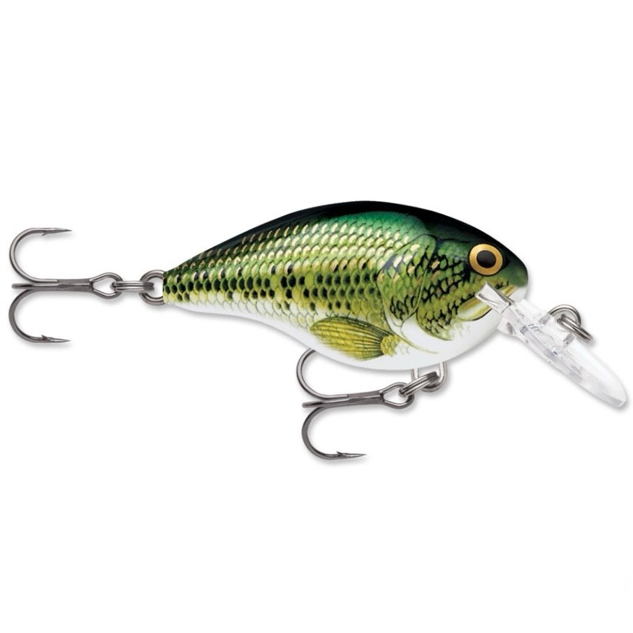 Rapala DT-16 Wobbler / Kunstköder mit Drillingshaken Baby Bass 22g