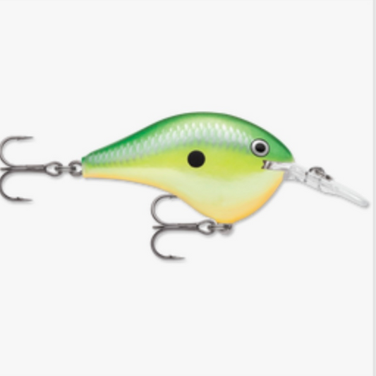 Rapala DTMSS-20 Wobbler / Kunstköder mit Drillingshaken Rasta 25g