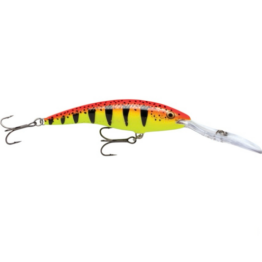 Rapala Deeptail Dancer TDD-11 Wobbler / Kunstköder mit Drillingshaken Hot Tiger 22g