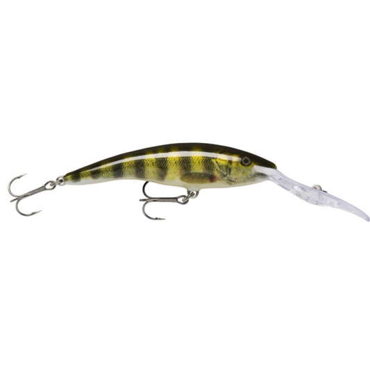 Rapala Deeptail Dancer TDD-13 Wobbler / Kunstköder mit Drillingshaken Live Perch 42g