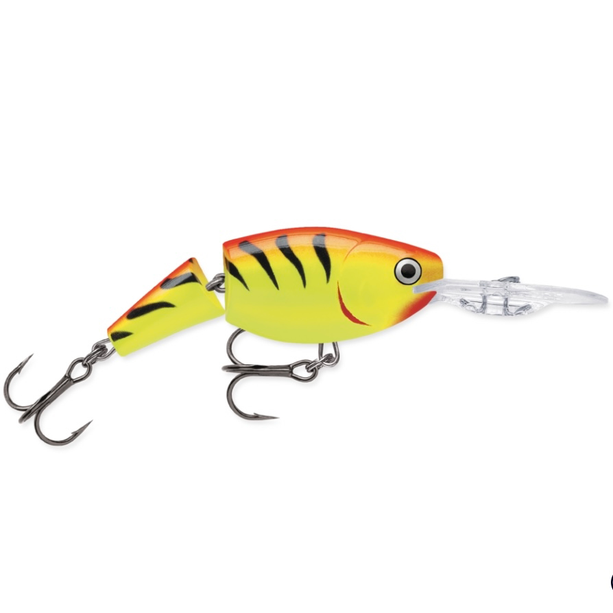 Rapala Jointed Shad Rap JSR-9 Wobbler / Kunstköder mit Drillingshaken Hot Tiger 25g