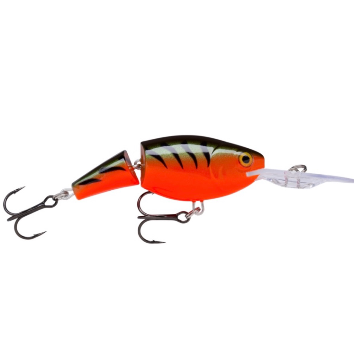 Rapala Jointed Shad Rap JSR-7 Wobbler / Kunstköder mit Drillingshaken Red Tiger 13g