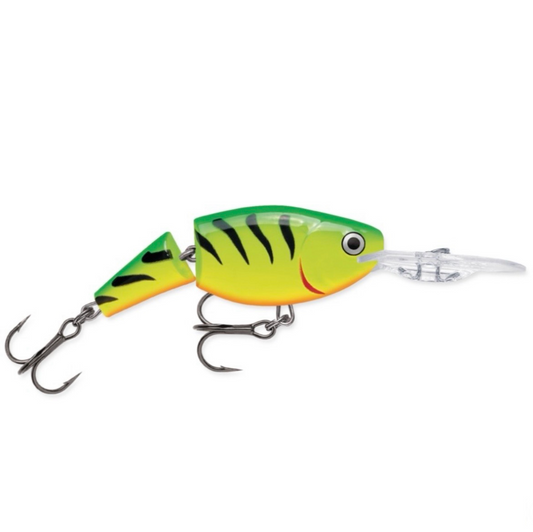 Rapala Jointed Shad Rap JSR-7 Wobbler / Kunstköder mit Drillingshaken Firetiger 13g