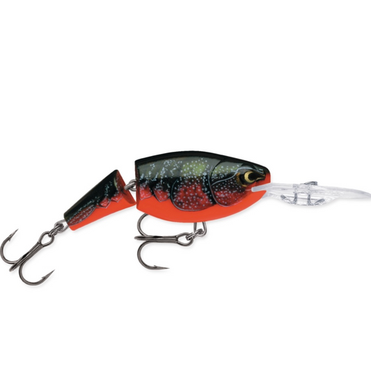 Rapala Jointed Shad Rap JSR-7 Wobbler / Kunstköder mit Drillingshaken Red Crawdad 13g