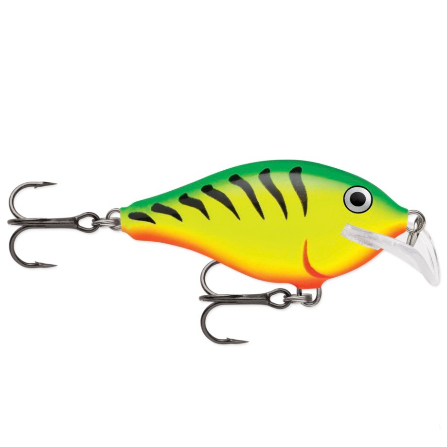Rapala Scatter Rap Series Crank SCRC-05 Wobbler / Kunstköder mit Drillingshaken Firetiger 9g