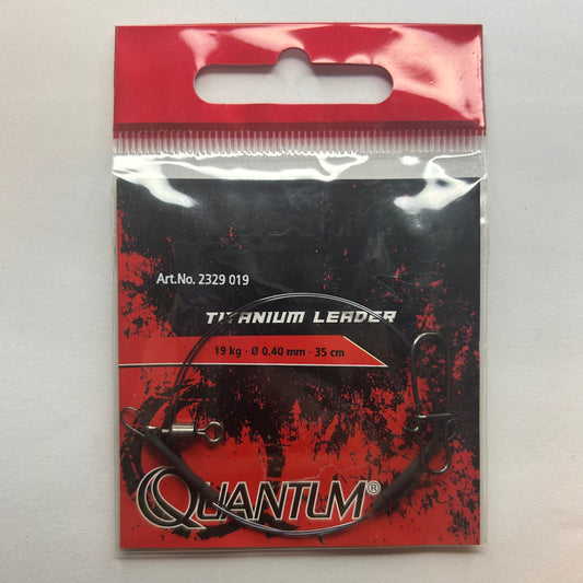 Zebco Quantum Titanvorfach mit Wirbel & Karabiner