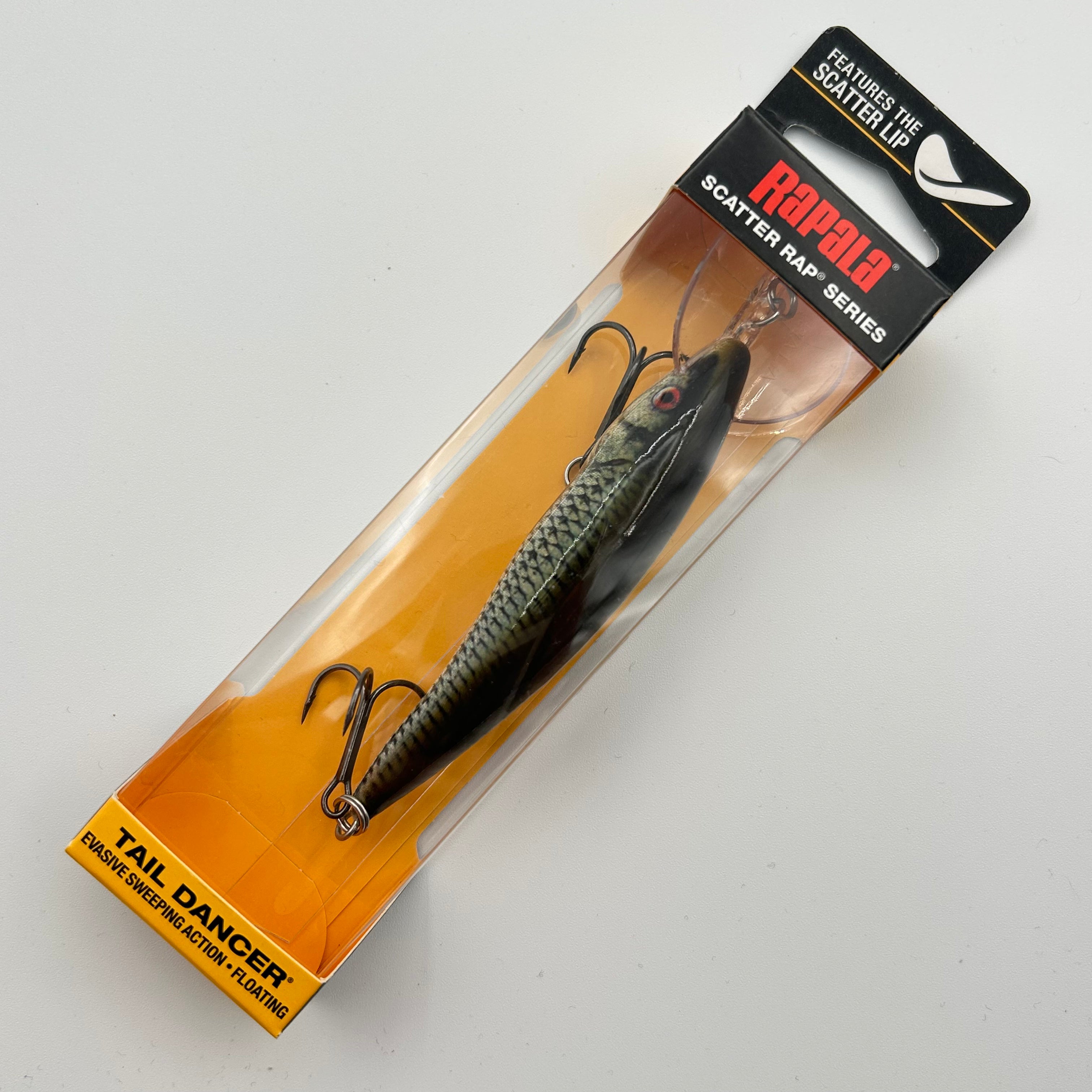 Rapala Scatter Rap Series Tail Dancer SCRTD-9 Wobbler / Kunstköder mit Drillingshaken Live Roach 13g