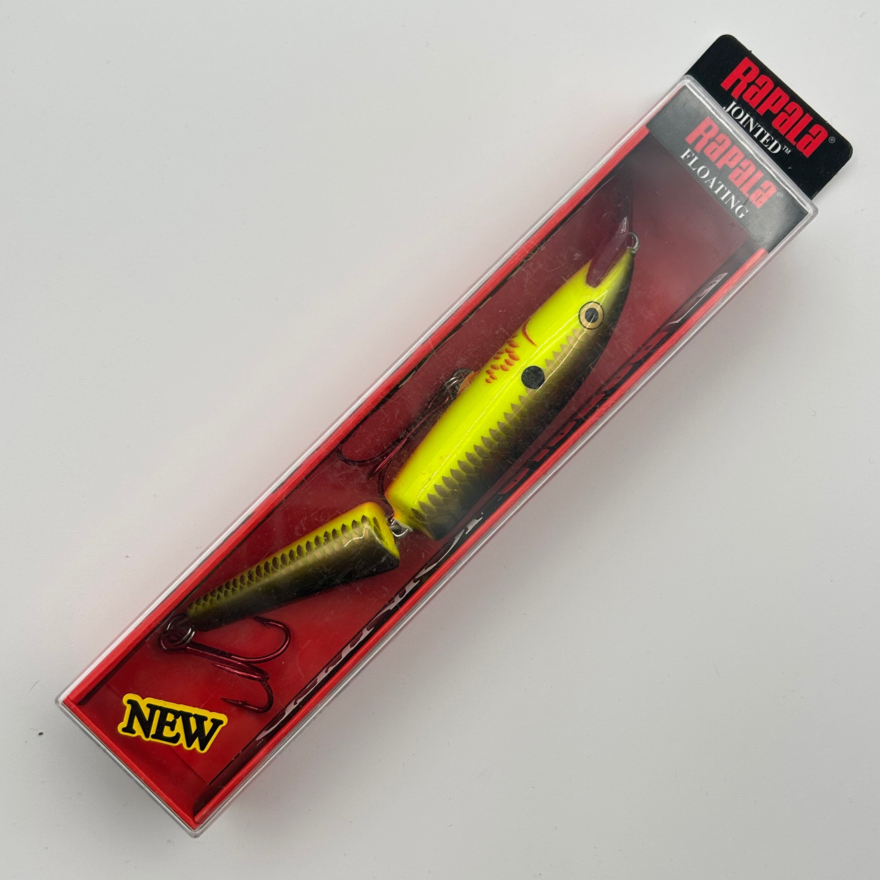 Rapala Jointed Shad Rap J-13 Wobbler / Kunstköder mit Drillingshaken Bleeding Hot Olive 18g