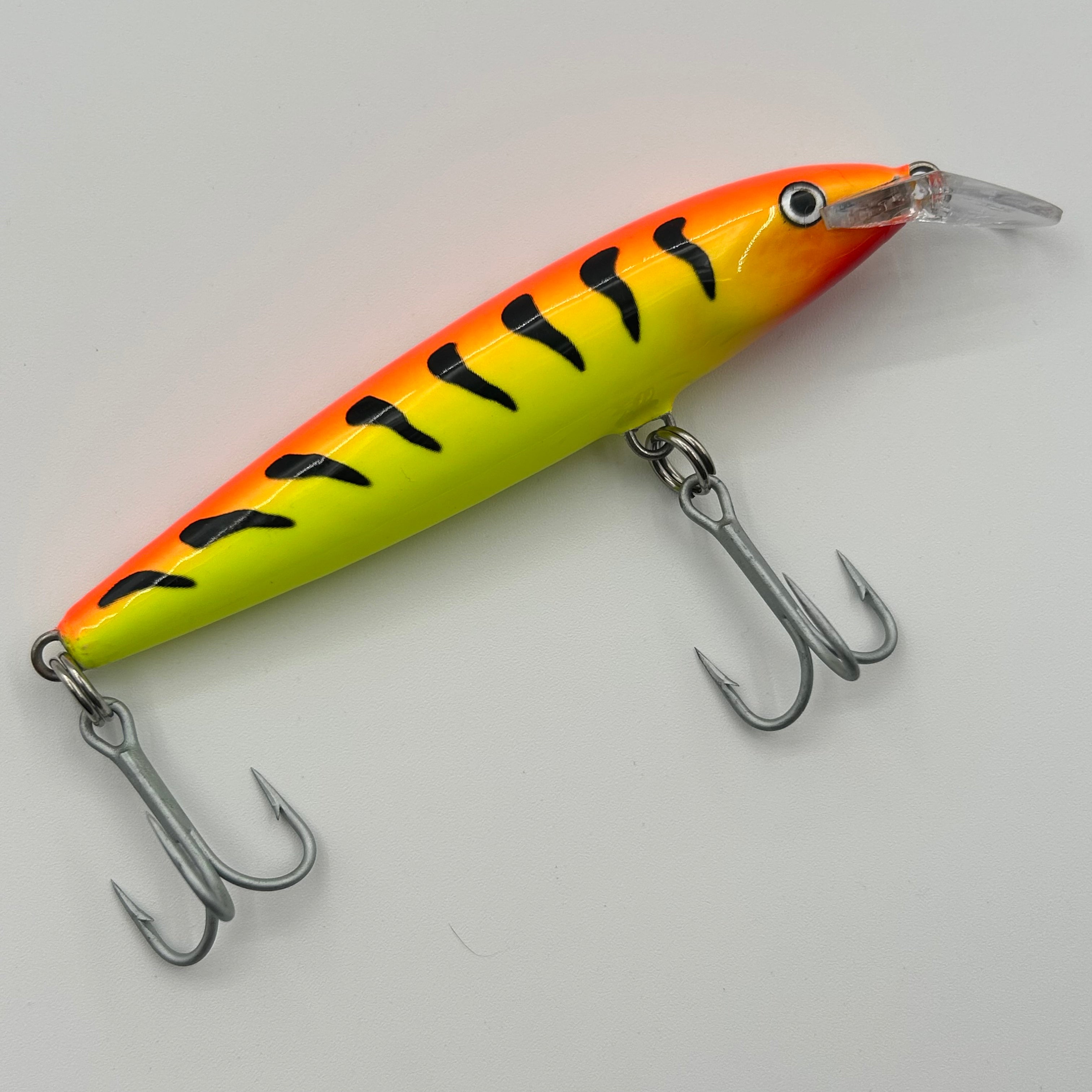 Rapala F-11 Mag Wobbler / Kunstköder mit Drillingshaken Hot Tiger 15g