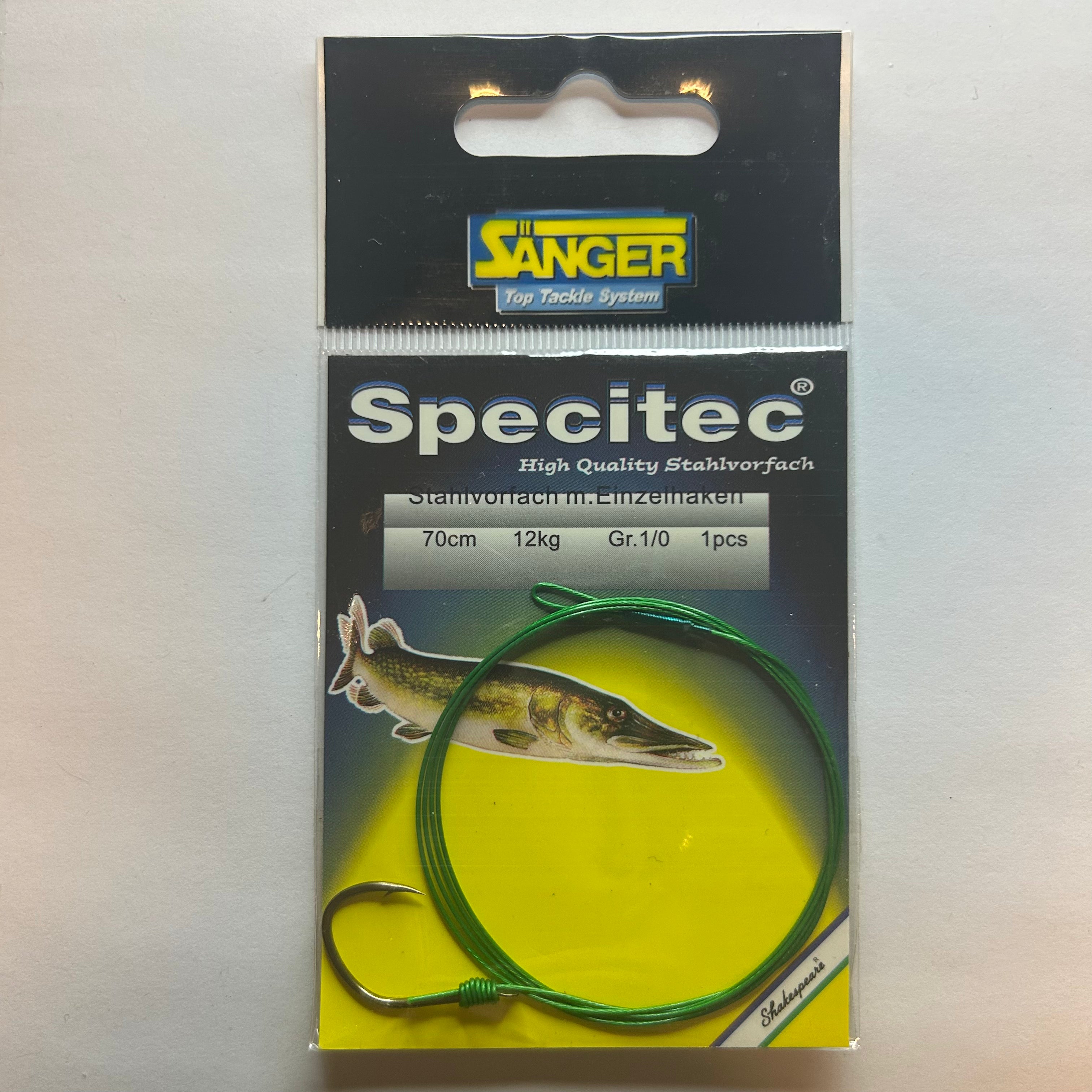Sänger Specitec Stahlvorfach Haken