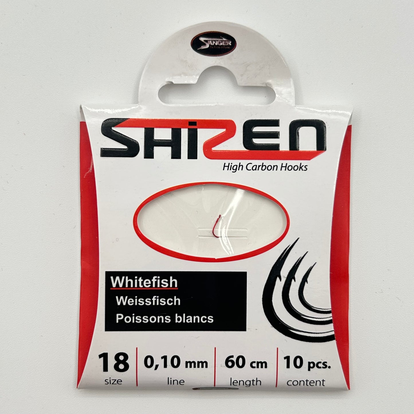 Shizen Weißfleisch Vorfach mit Haken 10 Stk.
