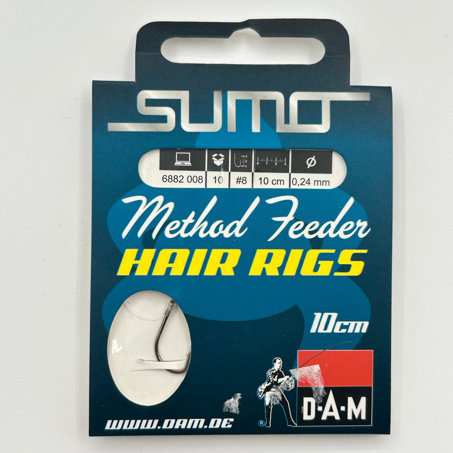 DAM Sumo Method Feeder Vorfach mit Haken Hair Rig 10 Stk.
