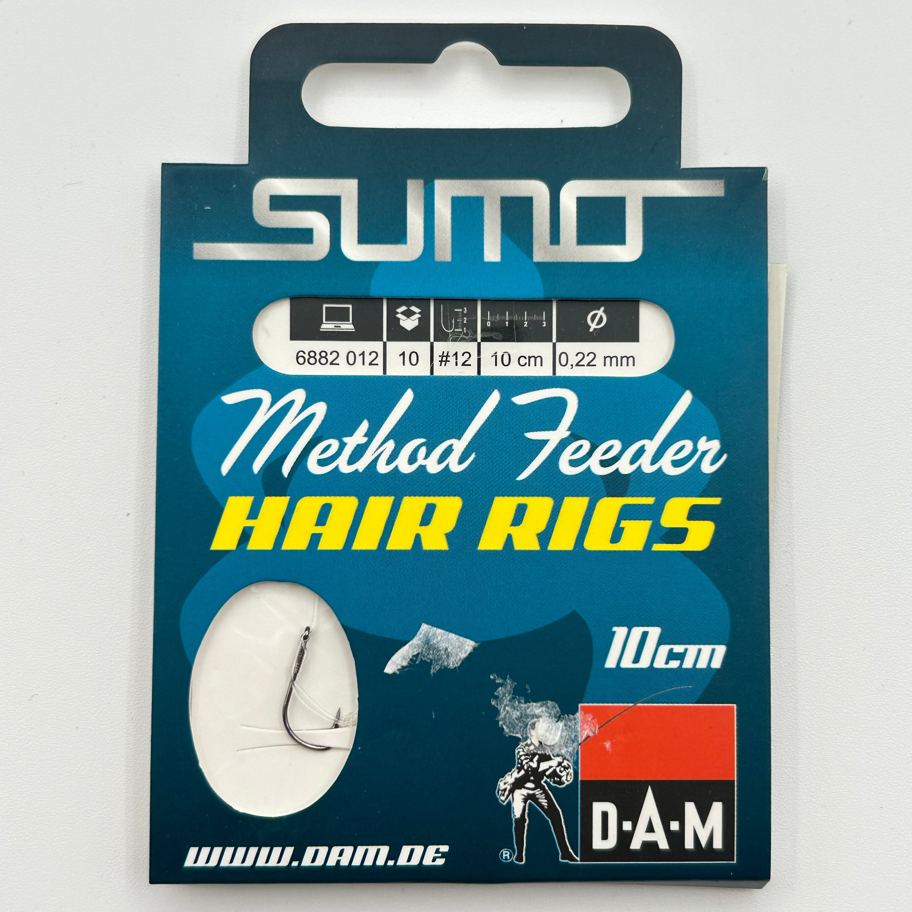 DAM Sumo Method Feeder Vorfach mit Haken Hair Rig 10 Stk.