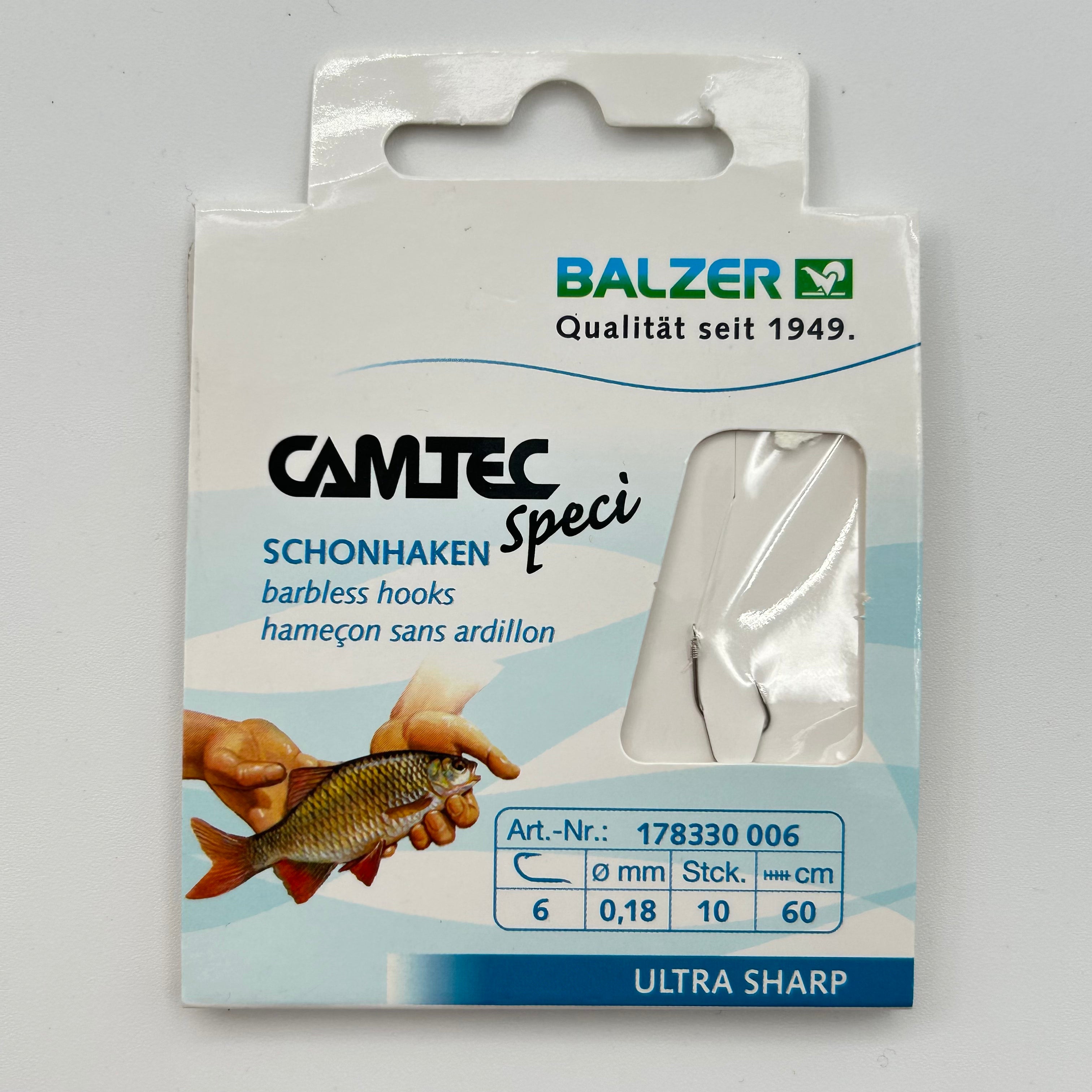 Balzer Camtec Speci Vorfach mit Schonhaken 10 Stk.