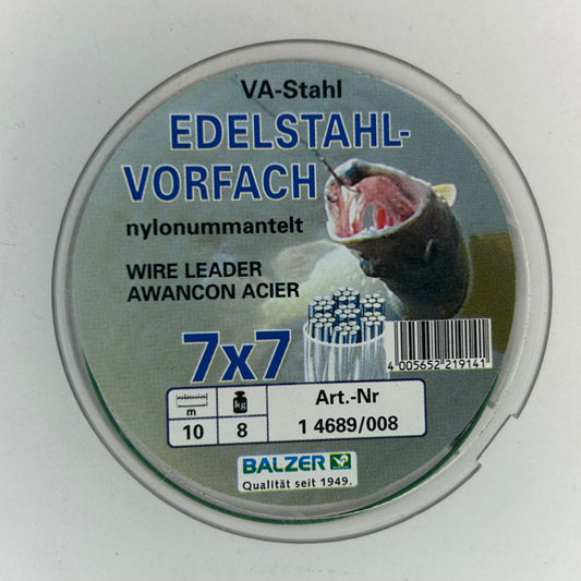 Balzer Edelstahlvorfachschnur 7x7 Nylonummantelt