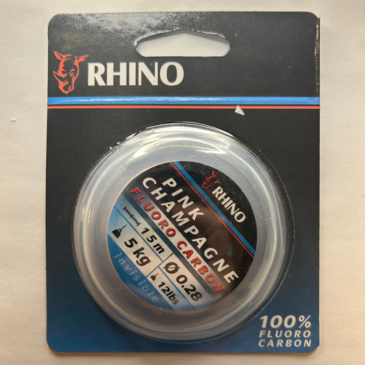 Rhino Pink Champange Fluorocarbonvorfachschnur Invisible