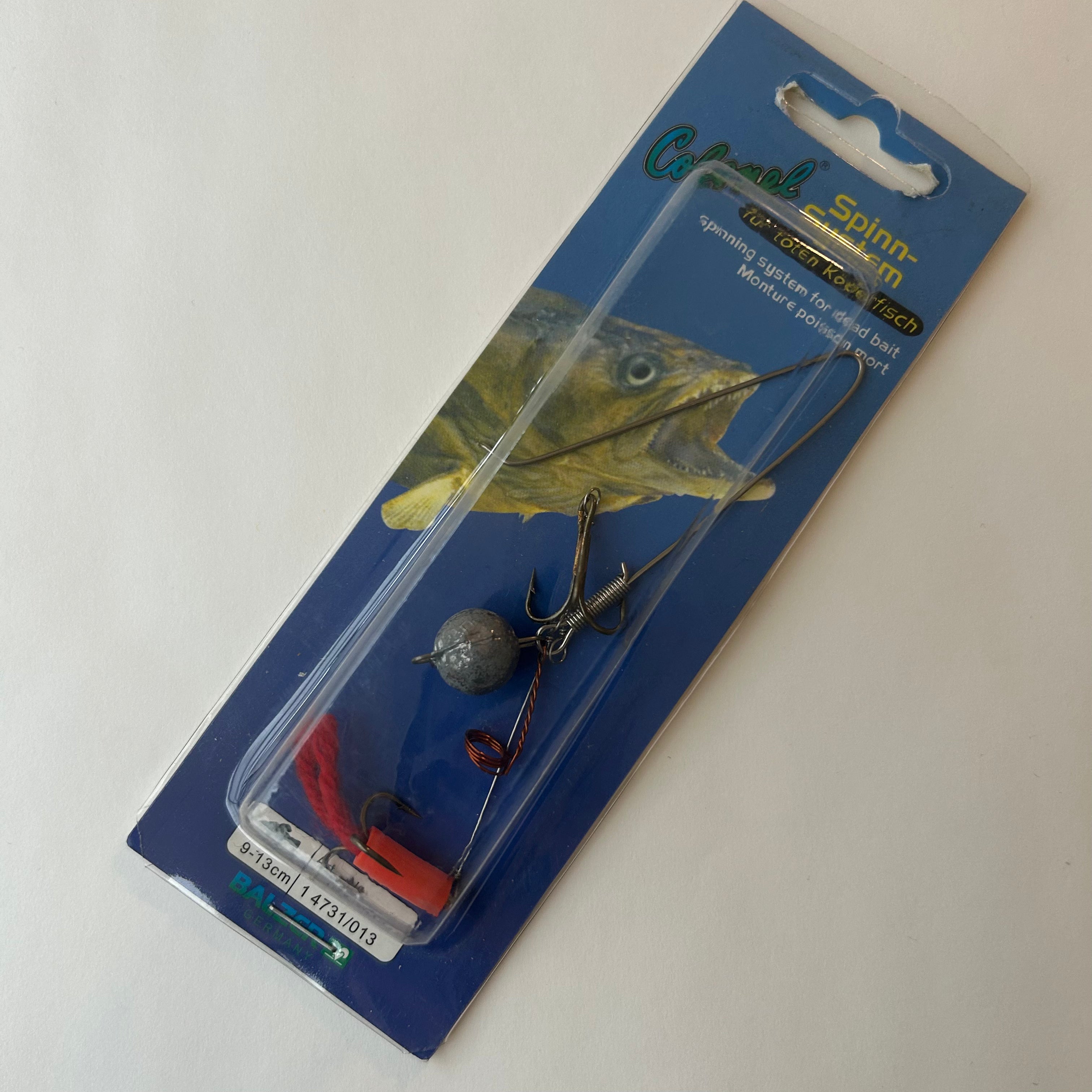 Balzer Colonel Spinn System mit Drillingshaken für 9-13cm Köderfisch 4731/009