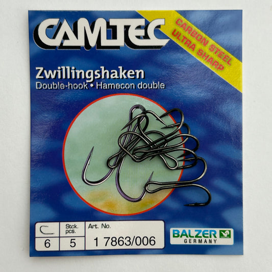 Balzer Camtec Zwillingshaken 5 Stk.