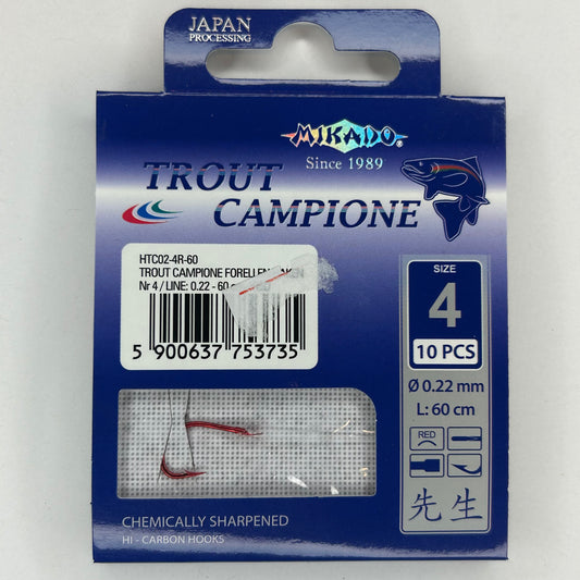Mikado Vorfach Haken Trout Campione Forelle 10 Stk.