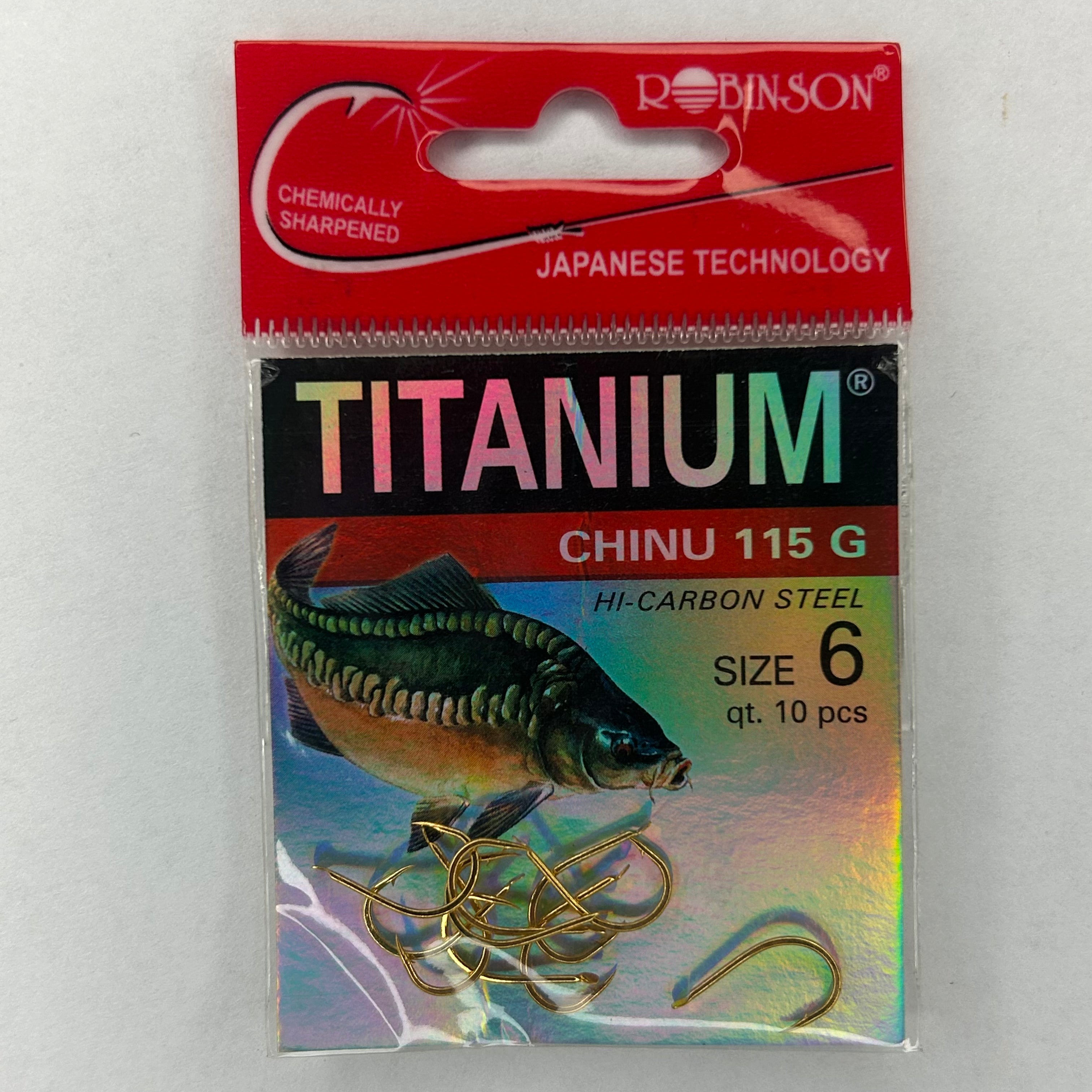 Robinson Haken Titanium Chinu 115 G 10 Stk.
