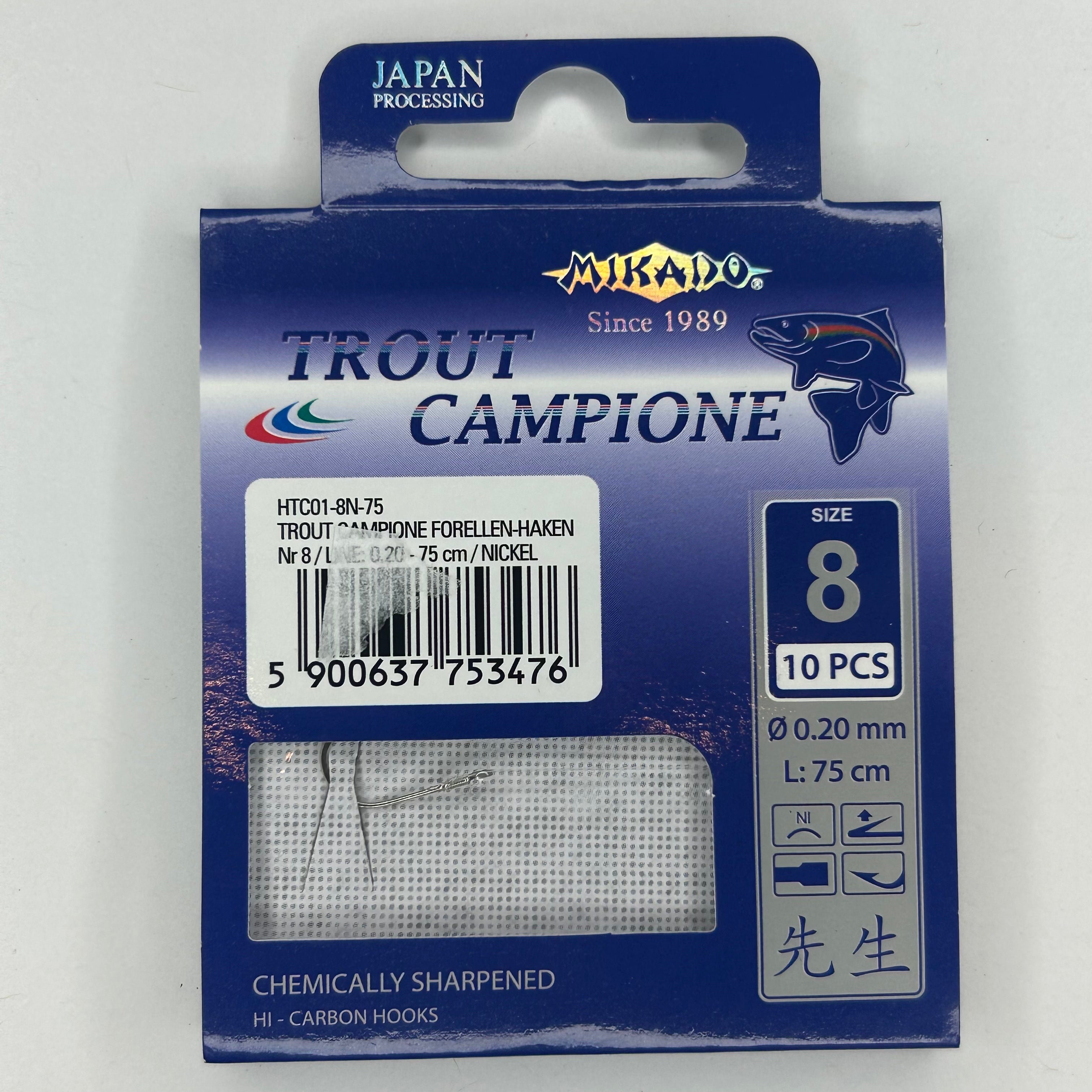 Mikado Vorfach Haken Trout Campione Forelle 10 Stk.