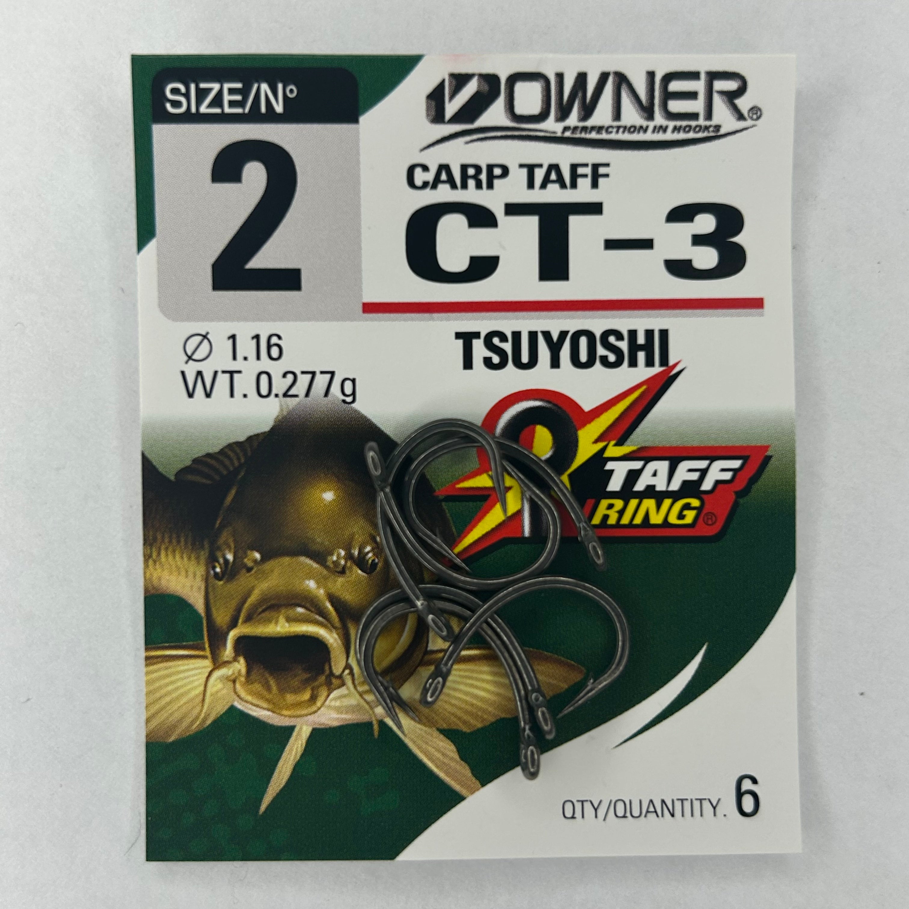 Owner Haken Karpfen Tsuyoshi CT-3 6 Stk.