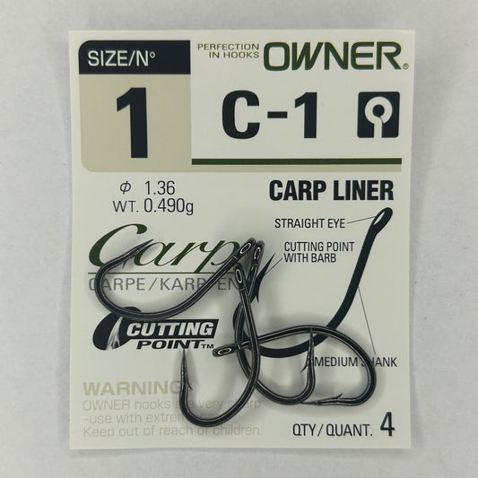Owner Haken Karpfen Liner C-1 4 Stk.