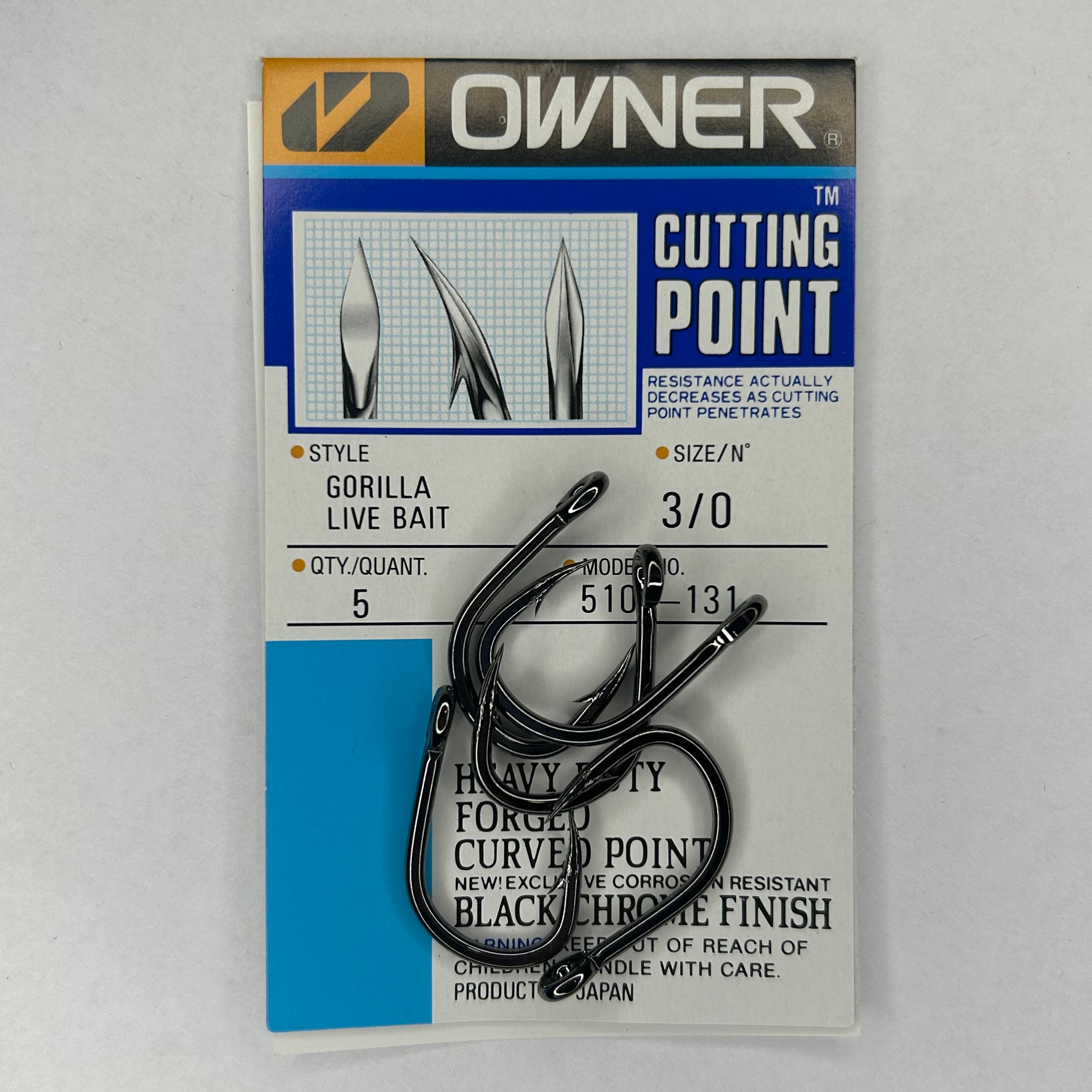 Owner Gorilla Live Bait Haken 5 Stk.