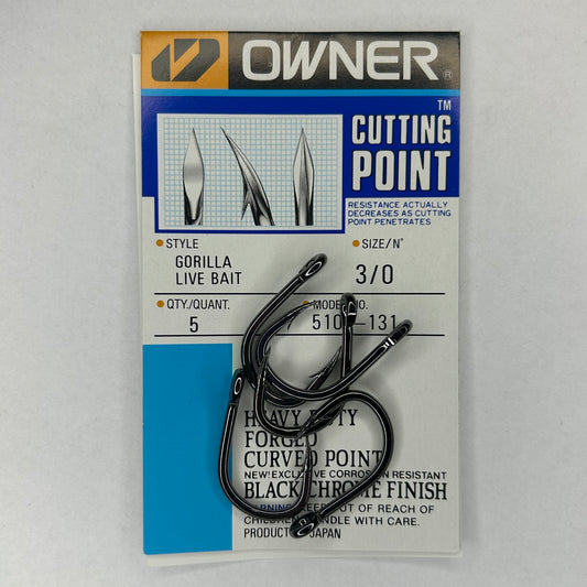 Owner Gorilla Live Bait Haken 5 Stk.
