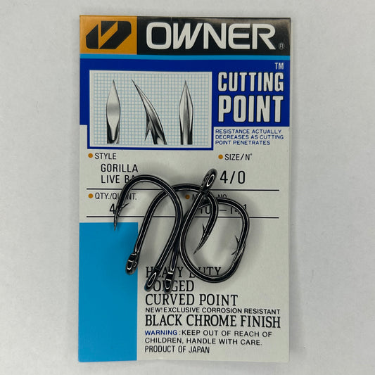 Owner Gorilla Live Bait Haken 4 Stk.