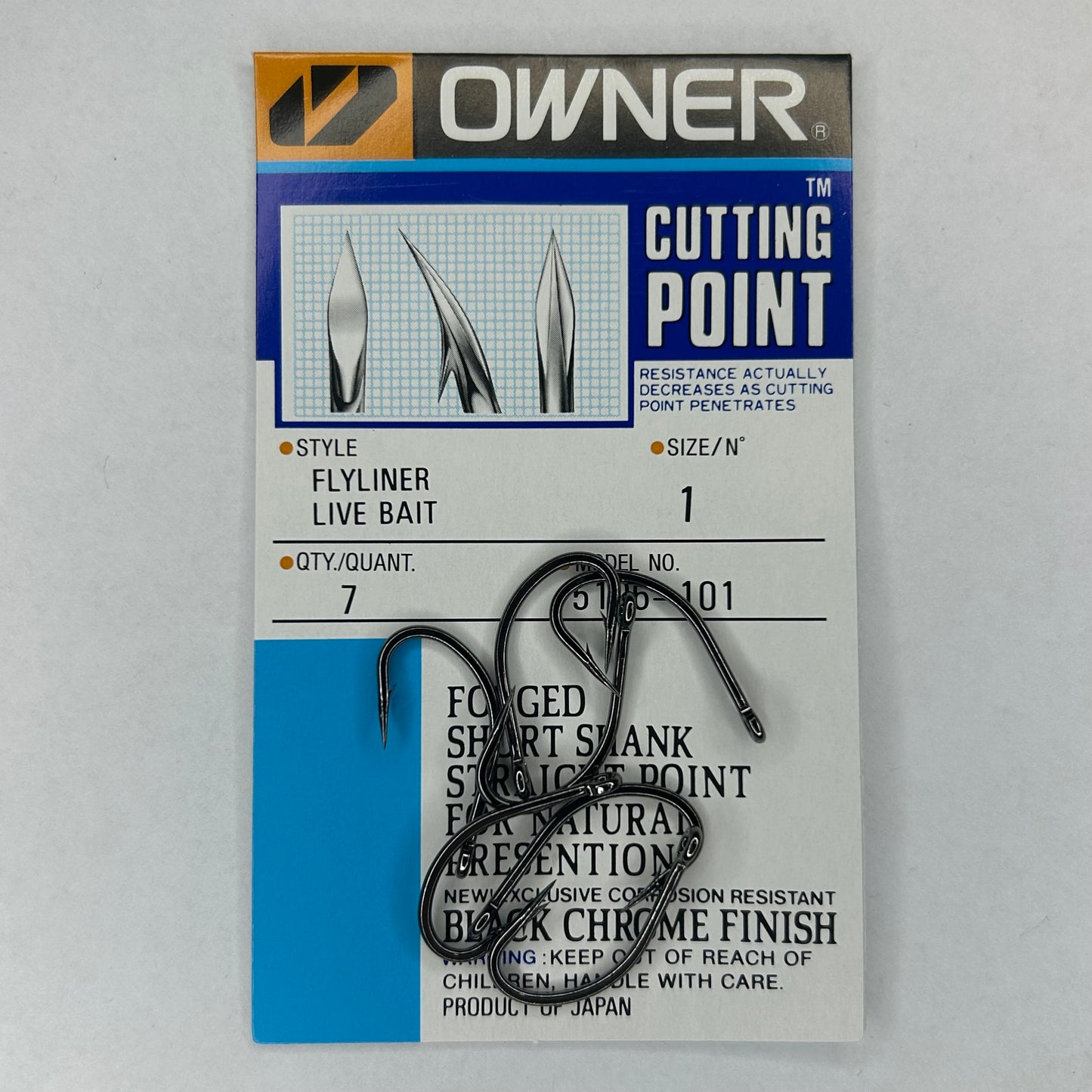Owner Flyliner Live Bait Haken 7 Stk.