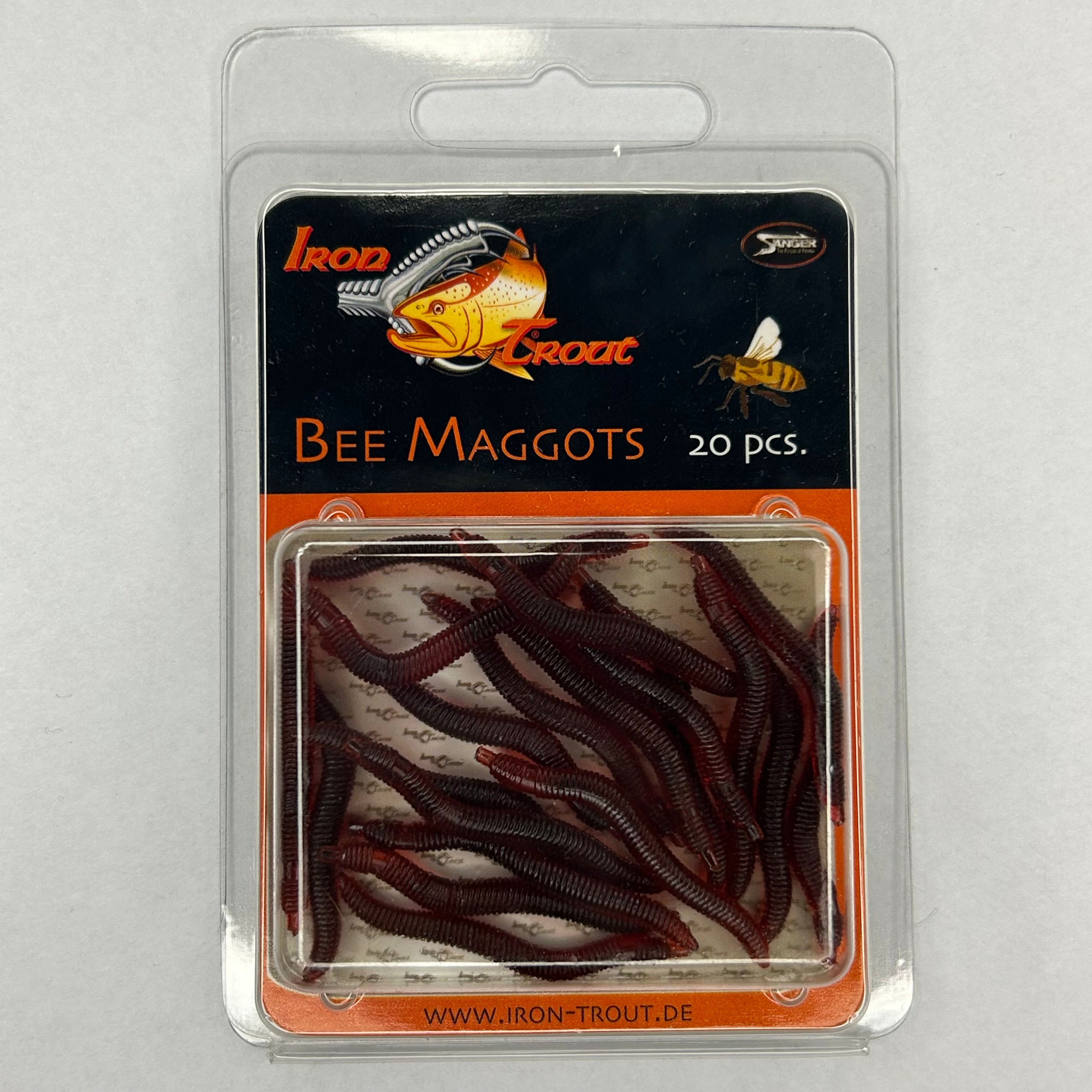 Sänger Bienenmade Köder rot 20 Stk.