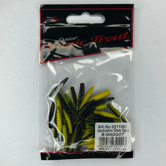 Zebco Maden Köder geld/schwarz 25mm 35 Stk.