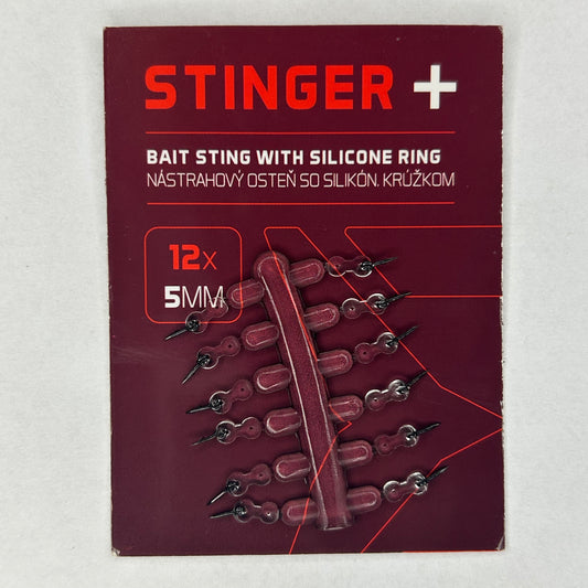 Delphin Bait Sting mit Silikonring 5mm 12 Stk.