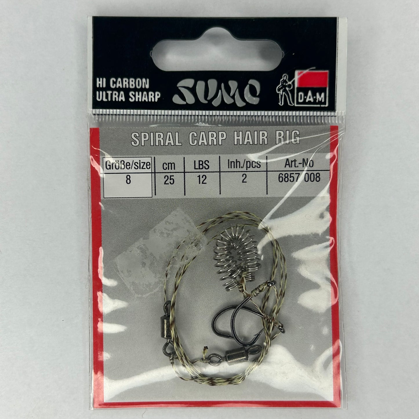 DAM Spiral Karpfen Hair Rig Haken 2 Stk.