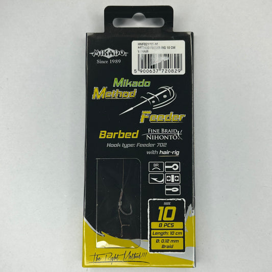 Mikado Barbed Vorfach Haken Hair Rig 8 Stk.