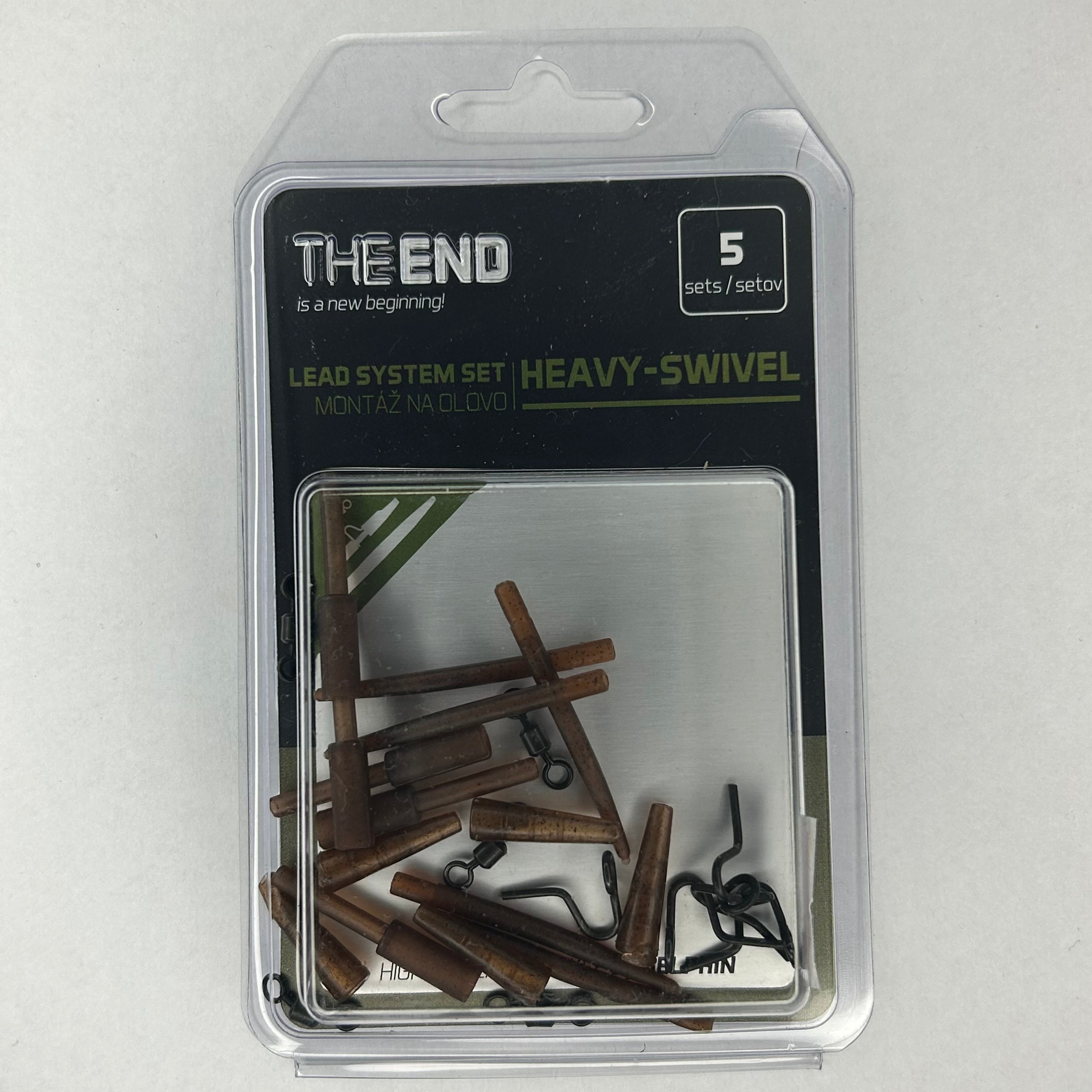 Delphin The End Lead System Set Heavy Swivel 5 Stk.