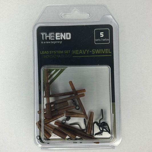 Delphin The End Lead System Set Heavy Swivel 5 Stk.