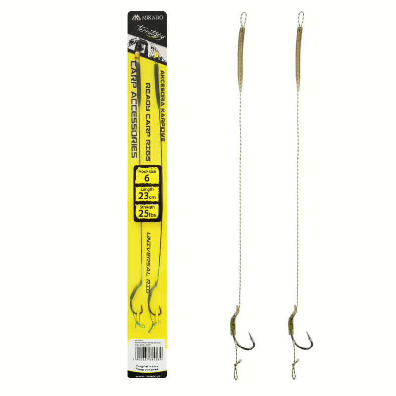 Mikado Territory Universal / Carp Rigs Vorfach Haken 2 Stk.